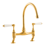 Traditional Kitchen Bridge Mixer Tap - Metal Levers - October Sale - Half Price !