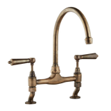 Traditional Kitchen Bridge Mixer Tap - Metal Levers - October Sale - Half Price !