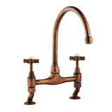 Traditional Kitchen Bridge Mixer Tap - Cross Handles - October Sale - Half Price !