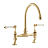 Traditional Kitchen Bridge Mixer Tap - Cross Handles - October Sale - Half Price !