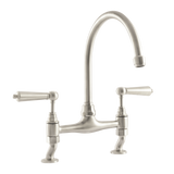 Traditional Kitchen Bridge Mixer Tap - Porcelain Levers - October Sale - Half Price !