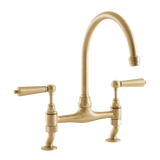 Traditional Kitchen Bridge Mixer Tap - Porcelain Levers - October Sale - Half Price !