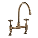 Traditional Kitchen Bridge Mixer Tap - Cross Handles - October Sale - Half Price !