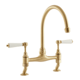 Traditional Kitchen Bridge Mixer Tap - Cross Handles - November Sale - Half Price !