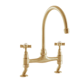 Traditional Kitchen Bridge Mixer Tap - Cross Handles - November Sale - Half Price !