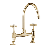 Traditional Kitchen Bridge Mixer Tap - Cross Handles - November Sale - Half Price !