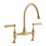 Traditional Kitchen Bridge Mixer Tap - Metal Levers - November Sale - Half Price !