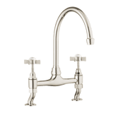 Traditional Kitchen Bridge Mixer Tap - Cross Handles - November Sale - Half Price !