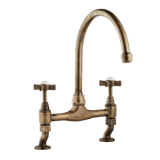 Traditional Kitchen Bridge Mixer Tap - Metal Levers - November Sale - Half Price !