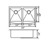 Stainless Steel Double Butler Sink 840