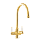 Victorain Kitchen Tap - Porcelain Levers